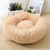 Super Soft Pet Dog Beds House Kennel Sofa Round Cat Winter Warm Sleeping Bag Long Plush Puppy Cushion Mat For Labradors daiiibabyyy