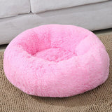Super Soft Pet Dog Beds House Kennel Sofa Round Cat Winter Warm Sleeping Bag Long Plush Puppy Cushion Mat For Labradors daiiibabyyy