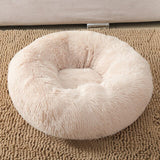 Super Soft Pet Dog Beds House Kennel Sofa Round Cat Winter Warm Sleeping Bag Long Plush Puppy Cushion Mat For Labradors daiiibabyyy