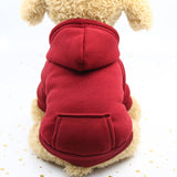 Solid Dog Hoodies Pet Clothes for Small Dogs Puppy Coat Jackets Sweatshirt for Chihuahua Doggie Cat Costume Cotton Pet Outfits daiiibabyyy