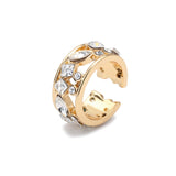 2021 New Fashion Pearl Ear Cuff Bohemia Stackable C Shaped CZ Rhinestone Small Earcuffs Clip Earrings for Women Wedding Jewelry daiiibabyyy