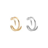 2021 New Fashion Pearl Ear Cuff Bohemia Stackable C Shaped CZ Rhinestone Small Earcuffs Clip Earrings for Women Wedding Jewelry daiiibabyyy