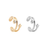 2021 New Fashion Pearl Ear Cuff Bohemia Stackable C Shaped CZ Rhinestone Small Earcuffs Clip Earrings for Women Wedding Jewelry daiiibabyyy