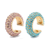 2021 New Fashion Pearl Ear Cuff Bohemia Stackable C Shaped CZ Rhinestone Small Earcuffs Clip Earrings for Women Wedding Jewelry daiiibabyyy