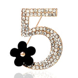 Luxury Fashion Pearl Flower CC Brooches for Women's clothing Number 5 Brooch Gift for Girl Friend Accessories For Jewelry daiiibabyyy