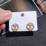 2021 New Fashion Cute Gold Color Butterfly Earring For Women Earring Gifts Jewelry Premium Luxury Zircon Jewelry Accessories daiiibabyyy
