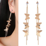 Long Dangle Earrings for Women 2021 Fashion Full Crystal Simulated Pearl Tassel Drop Earring Vintage Gold Brincos Jewelry daiiibabyyy