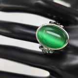 Men's Gothic Evil Eye Ball Design Charm onyx Ring Punk Finger Jewelry Gift Stainless Steel Rings Men Fashion Jewelry daiiibabyyy