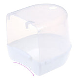 SKTN  1PC Plastic bird water bath box parrot hanging bird bath cage bathtub bird bath bird water bird bathtub pet bird bowl daiiibabyyy
