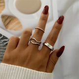 FNIO Bohemian Gold Chain Rings Set For Women Fashion Boho Coin Snake Moon Rings Party 2021 Trend Jewelry Gift daiiibabyyy