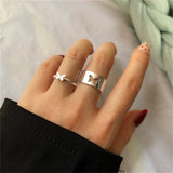 FNIO Bohemian Gold Chain Rings Set For Women Fashion Boho Coin Snake Moon Rings Party 2021 Trend Jewelry Gift daiiibabyyy