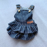 Puppy Girl Dog Denim Clothes Skirt Summer Dress For Dogs Chihuahua Small Breeds Of Dog Dress Poodle York Pomeranian Pet Clothing daiiibabyyy