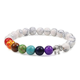 7 Chakra Bracelet Natural Lava Stone Wooden Bead Pendant Bracelets Bangles Buddha Prayer Healing Balance Charm Yoga Jewelry Gift daiiibabyyy