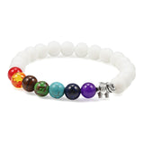 7 Chakra Bracelet Natural Lava Stone Wooden Bead Pendant Bracelets Bangles Buddha Prayer Healing Balance Charm Yoga Jewelry Gift daiiibabyyy