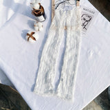 New Long Lace Hollow-Out Fingerless Gloves Sun Protection Sleeves Mesh Lace Thin Cycling Gloves daiiibabyyy