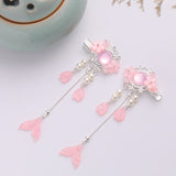 FORSEVEN Purple Lovely Flower Hair Clips Vintage Hairpins Small Hair Grips for Women Chinese Style Hair Jewelry Accessories JL daiiibabyyy