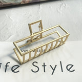 New fashion shark clips dumb gold hairclips large metal shower hairpins Korean headpins headdress hair accessories for women daiiibabyyy