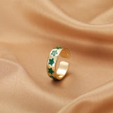 Wholesale Jewelry New Colorful Ring for Women Glossy Dripping Love Heart Rings Peach Heart Ring Exquisite Wild Trend Jewelry daiiibabyyy
