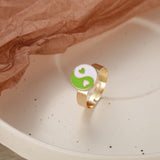 Wholesale Jewelry New Colorful Ring for Women Glossy Dripping Love Heart Rings Peach Heart Ring Exquisite Wild Trend Jewelry daiiibabyyy