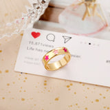 Wholesale Jewelry New Colorful Ring for Women Glossy Dripping Love Heart Rings Peach Heart Ring Exquisite Wild Trend Jewelry daiiibabyyy