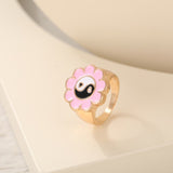 Wholesale Jewelry New Colorful Ring for Women Glossy Dripping Love Heart Rings Peach Heart Ring Exquisite Wild Trend Jewelry daiiibabyyy