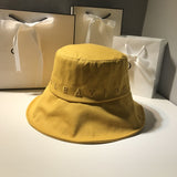 Japanese Bucket Hat Women Summer Outdoor Travel Fishing Sun Hats Bob Cotton Letter Embroidery Panama Fisherman Hat Basin Caps daiiibabyyy