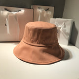 Japanese Bucket Hat Women Summer Outdoor Travel Fishing Sun Hats Bob Cotton Letter Embroidery Panama Fisherman Hat Basin Caps daiiibabyyy