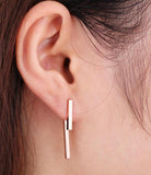 SMJEL 2021 New Fashion Simple T Bar Drop Earring for Women Geometric Ear Jacket Earrings Wedding Gifts S140 daiiibabyyy
