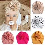 Lovely Flower Baby Hat Soft Baby Girl Hat Turban Infant Toddler Newborn Baby Cap Bonnet Headwraps daiiibabyyy