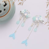 FORSEVEN Purple Lovely Flower Hair Clips Vintage Hairpins Small Hair Grips for Women Chinese Style Hair Jewelry Accessories JL daiiibabyyy