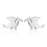 1 Pair Cute Animal Bite Earring Cartoon Soft Clay Animal Earrings Tyrannosaurus Bite Earrings Dinosaur Earrings Party Fun Gifts daiiibabyyy