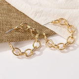 New Fashion Gold Color Metal Drop Earrings Stainless Steel Simple Knot Twist Earrings For Women Statement Jewelry  Pendiente daiiibabyyy