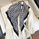 2021 Fashion Plaid Scarves Women's Folar Classic Geometric Totem Scarves 90x90cm Square Scarves Muslim Headscarves daiiibabyyy