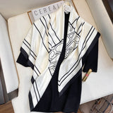 2021 Fashion Plaid Scarves Women's Folar Classic Geometric Totem Scarves 90x90cm Square Scarves Muslim Headscarves daiiibabyyy