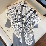 2021 Fashion Plaid Scarves Women's Folar Classic Geometric Totem Scarves 90x90cm Square Scarves Muslim Headscarves daiiibabyyy