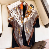 2021 Fashion Plaid Scarves Women's Folar Classic Geometric Totem Scarves 90x90cm Square Scarves Muslim Headscarves daiiibabyyy
