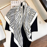 2021 Fashion Plaid Scarves Women's Folar Classic Geometric Totem Scarves 90x90cm Square Scarves Muslim Headscarves daiiibabyyy