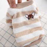 Warm Fleece Pet Clothes Cute Fruit Print Coat Small Medium Dog Cat Shirt Jacket Teddy French Bulldog Chihuahua Winter Outfit daiiibabyyy