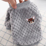 Warm Fleece Pet Clothes Cute Fruit Print Coat Small Medium Dog Cat Shirt Jacket Teddy French Bulldog Chihuahua Winter Outfit daiiibabyyy