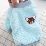 Warm Fleece Pet Clothes Cute Fruit Print Coat Small Medium Dog Cat Shirt Jacket Teddy French Bulldog Chihuahua Winter Outfit daiiibabyyy