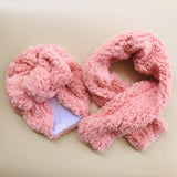Baby Cotton Hat  Autumn Winter Children's Scarf Hat Sets  Bowknot Ear Baby Girl Boy Warm Beanies daiiibabyyy