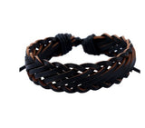 ZOSHI 4-6PC Vintage Multilayer Leather Bracelet For Men Fashion Braided Handmade Rope Wrap Bead Charm Woven Bracelets Male Gift daiiibabyyy