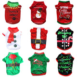 Puppy Christmas Cotton Tshirt Pet Dog Clothes for Small Dogs Clothing Chihuahua Festival Costume for Yorkies Dog Accessories daiiibabyyy
