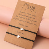 2pcs/set Minimalist Sun Moon Charm Couple Bracelet Friendship Jewelry Gift Handmade Adjustable Braided Rope Bracelets daiiibabyyy