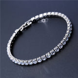 4mm Cubic Zirconia Tennis Bracelet Iced Out Chain Bracelets For Women Men Gold Silver Color Men Bracelet CZ Chain Homme Jewelry daiiibabyyy