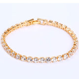 4mm Cubic Zirconia Tennis Bracelet Iced Out Chain Bracelets For Women Men Gold Silver Color Men Bracelet CZ Chain Homme Jewelry daiiibabyyy