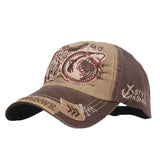 Embroidered Unisex Fishing Baseball Caps Women's Men's Outdoor Cotton Cap  Adjustable for Summer Male Hats 2021 New High Quality daiiibabyyy