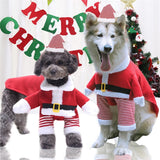 XS-7XL Christmas Pet Costume Cosplay Santa Claus Cute Large Dog Clothes Super Funny Labrador Golden Retriever Christmas Clothes