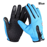 Winter Gloves Mens Touch Screen Waterproof Windproof Skiing Cold Gloves Womens Warm Fashion Outdoor Sports Riding Zipper Gloves daiiibabyyy
