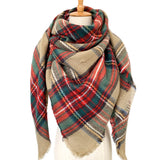 Designer 2021 Knitted Spring Winter Women Scarf Plaid Warm Cashmere Scarves Shawls Luxury Brand Neck Bandana Pashmina Lady Wrap